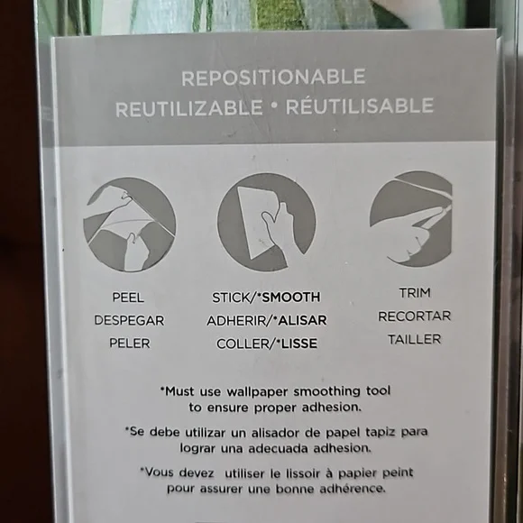 WALL POPS peel and stick wallpaper palm leaves 🍃 - Picture 4 of 15